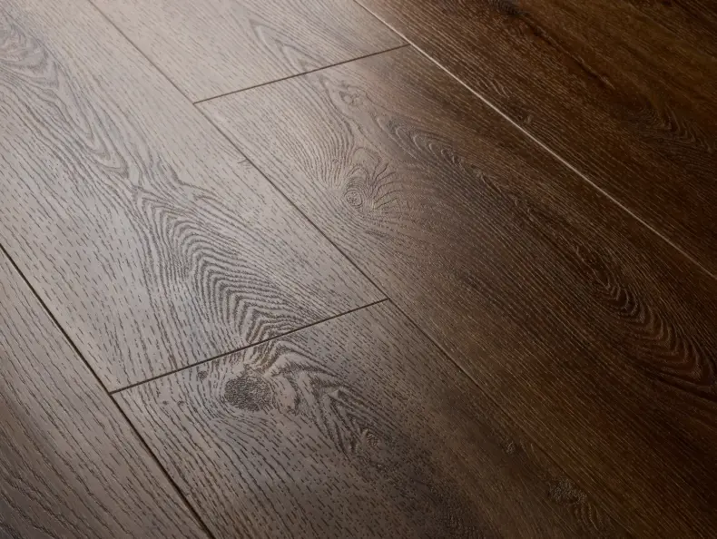 View of Espresso (Plank) luxury vinyl tile by Elements Inspirations