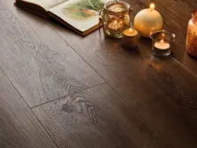 View of Espresso (Plank) luxury vinyl tile by Elements Inspirations