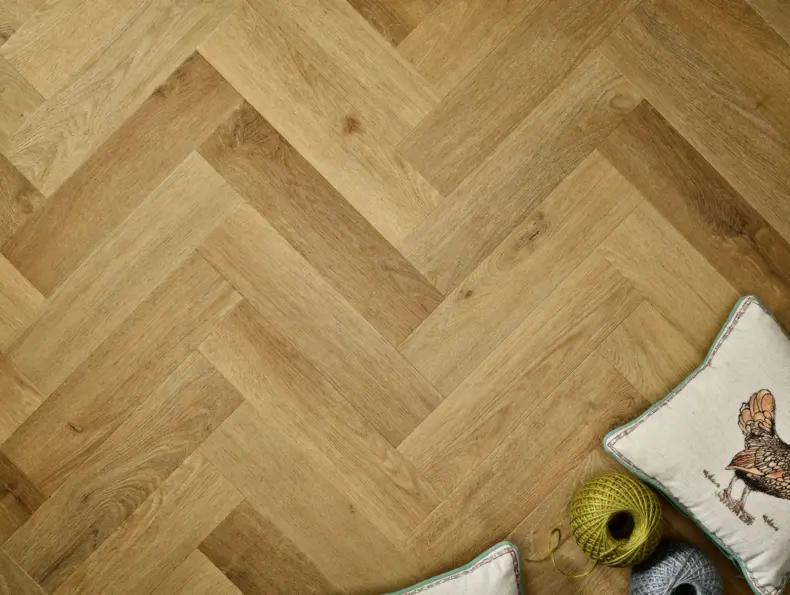 View of Natural Oak (Plank) luxury vinyl tile by Elements Inspirations