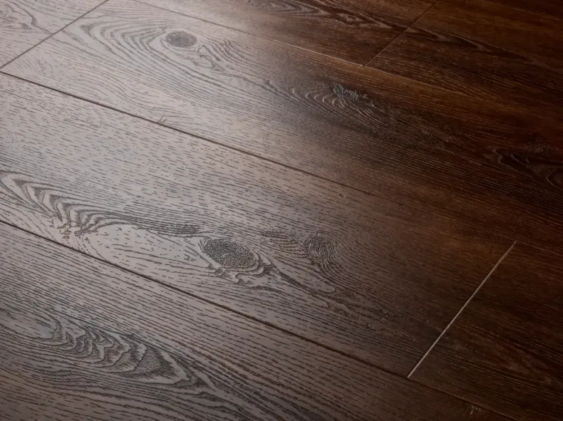 View of Mahogany (Plank) luxury vinyl tile by Elements Inspirations