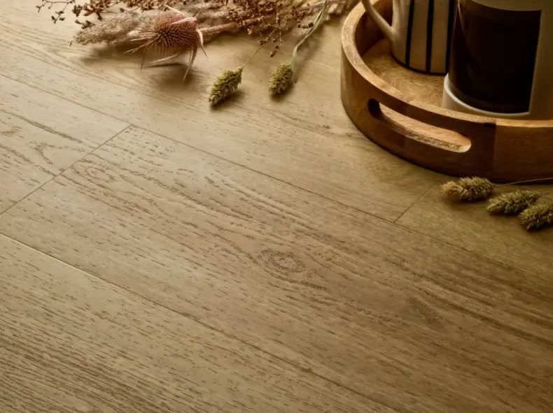View of Classic Oak (Plank) luxury vinyl tile by Elements Inspirations