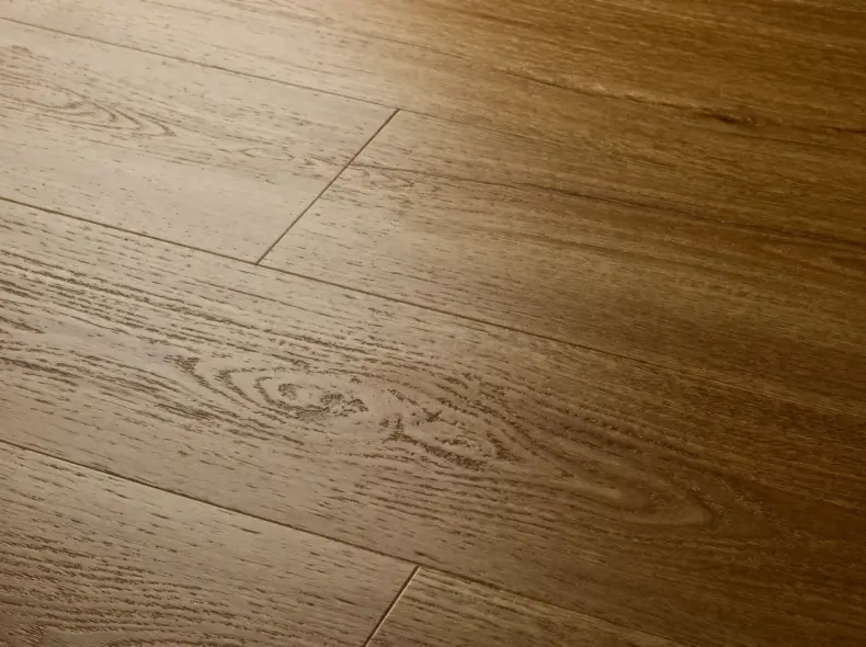 View of Golden Oak (Plank) luxury vinyl tile by Elements Inspirations