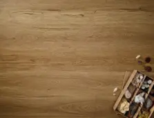 View of Golden Oak (Plank) luxury vinyl tile by Elements Inspirations