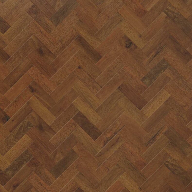 View of AP02 Dawn Oak Parquet luxury vinyl tile by Karndean