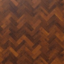 View of AP05 Spanish Cherry Parquet luxury vinyl tile by Karndean