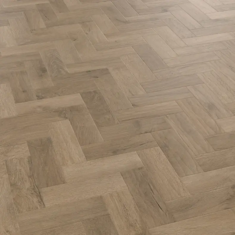 View of AP08 Salon Oak Parquet luxury vinyl tile by Karndean