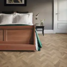 View of AP08 Salon Oak Parquet luxury vinyl tile by Karndean