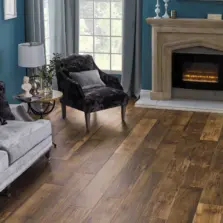 View of EW21 Reclaimed Chestnut luxury vinyl tile by Karndean