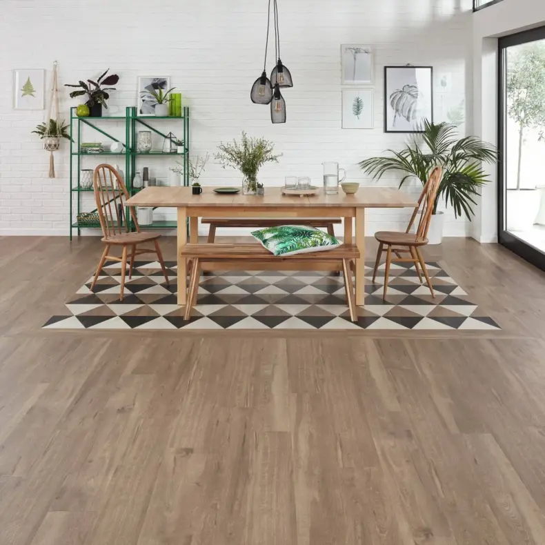 View of KAL01 Pyramid luxury vinyl tile by Karndean