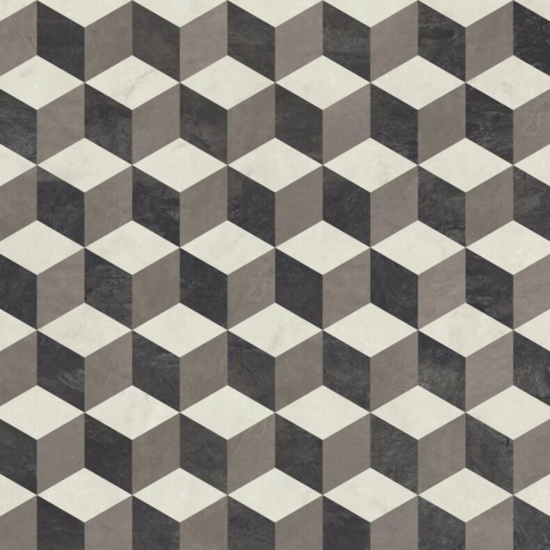View of KAL03 Cubix luxury vinyl tile by Karndean