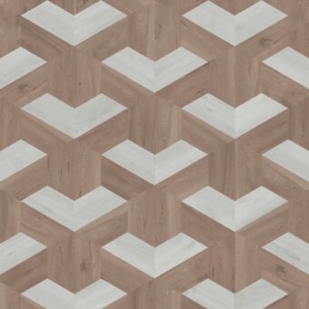 View of KAL05 Half Pennon luxury vinyl tile by Karndean