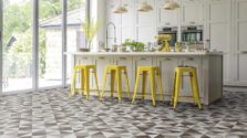View of KAL10 Tripoint luxury vinyl tile by Karndean