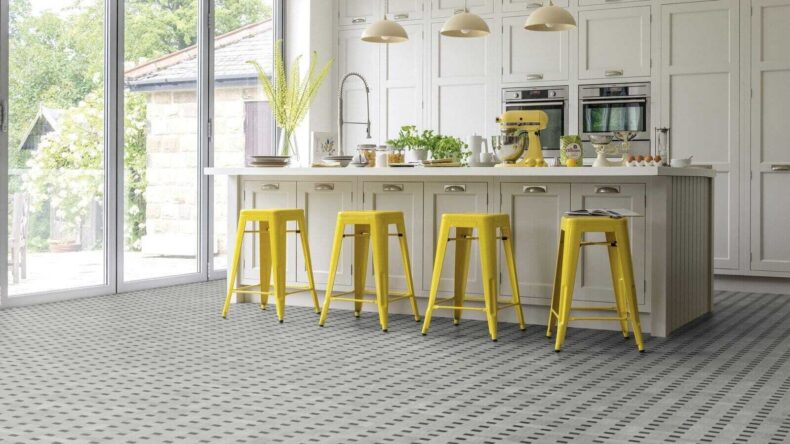View of KAL12 Woven luxury vinyl tile by Karndean