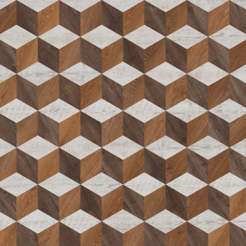 View of KAL13 Cubix luxury vinyl tile by Karndean