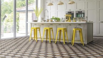 View of KAL13 Cubix luxury vinyl tile by Karndean