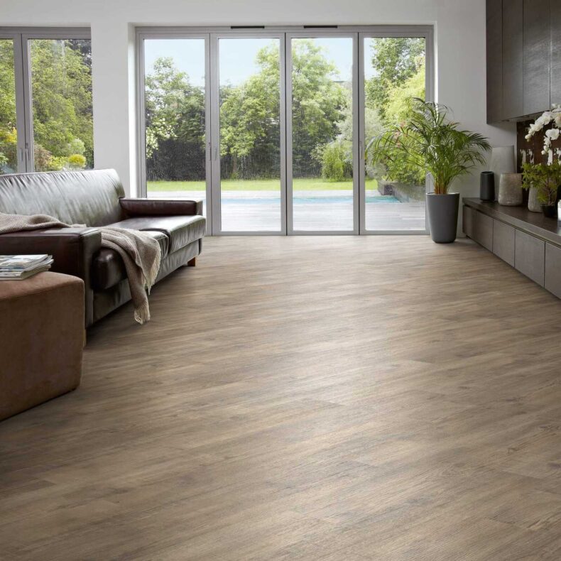 View of KP104 Light Worn Oak luxury vinyl tile by Karndean