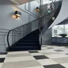 View of LM30 Ionic Marble luxury vinyl tile by Karndean