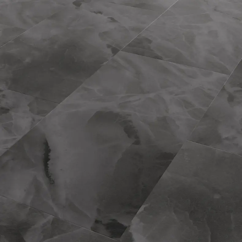 View of LM34 Black Onyx luxury vinyl tile by Karndean