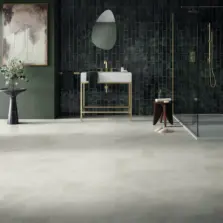View of LM35 Pearl Onyx luxury vinyl tile by Karndean