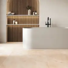 View of LM36 Rose Onyx luxury vinyl tile by Karndean