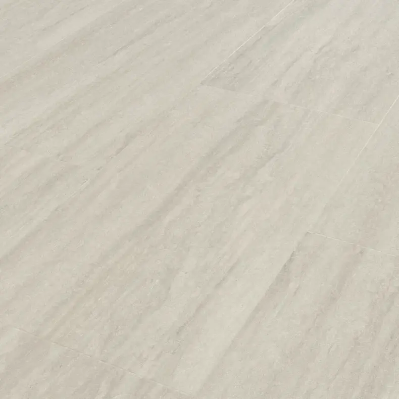 View of LM37 Silk Travertino luxury vinyl tile by Karndean
