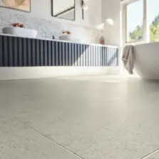 View of LM39 Caliza Classico luxury vinyl tile by Karndean