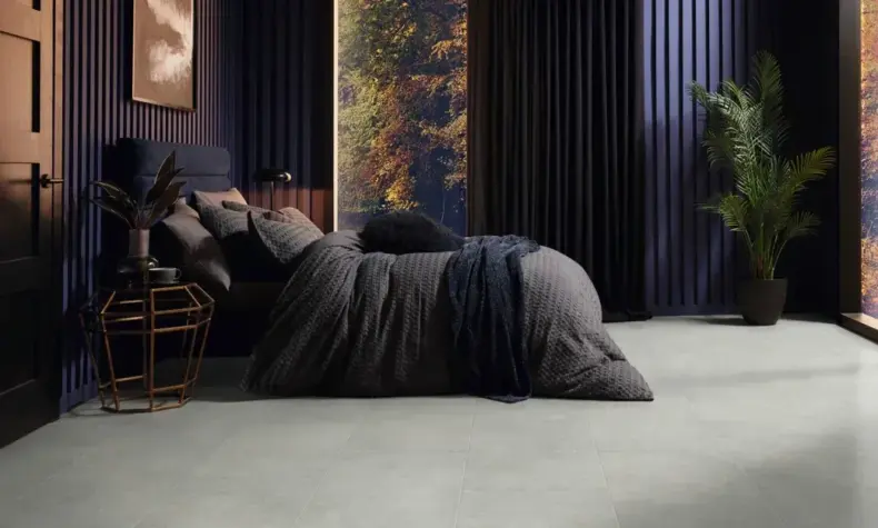 View of LM42 Pavimento Bianco luxury vinyl tile by Karndean