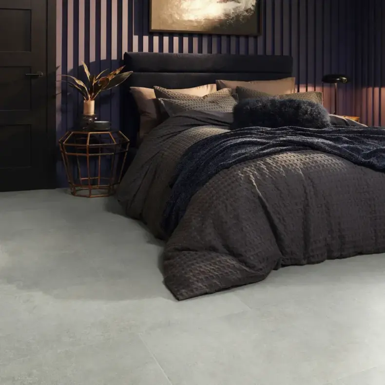 View of LM42 Pavimento Bianco luxury vinyl tile by Karndean