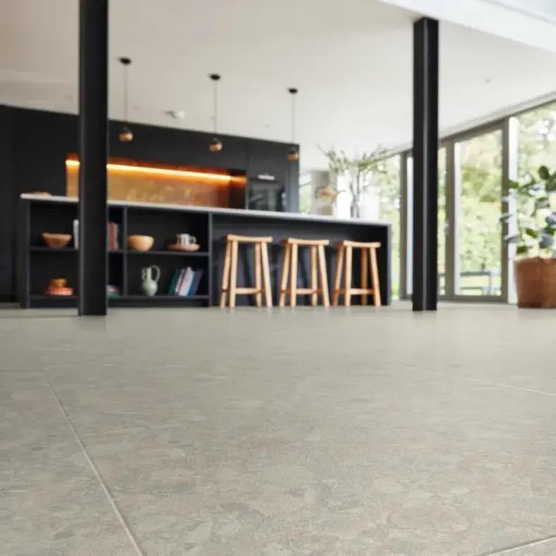View of LM43 Brezza Ceppo luxury vinyl tile by Karndean