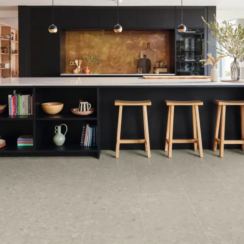 View of LM43 Brezza Ceppo luxury vinyl tile by Karndean