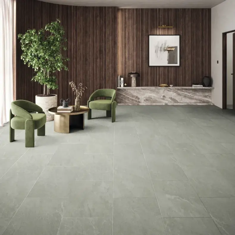 View of LM47 Brenner Quartzite luxury vinyl tile by Karndean