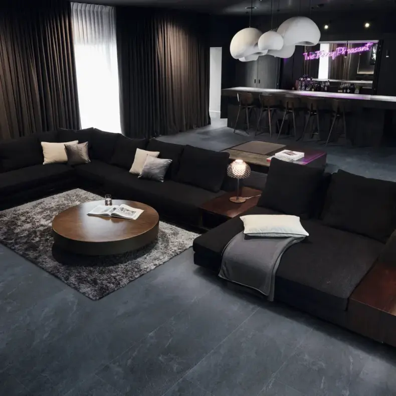 View of LM49 Lago Quartzite luxury vinyl tile by Karndean