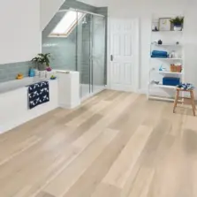 View of RKP8105 Texas White Ash luxury vinyl tile by Karndean