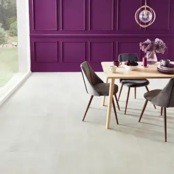 View of RKT2401 Frosted Stone luxury vinyl tile by Karndean