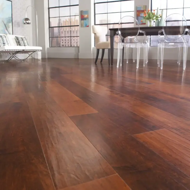 View of RL05 Spanish Cherry luxury vinyl tile by Karndean