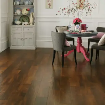 View of RL05 Spanish Cherry luxury vinyl tile by Karndean