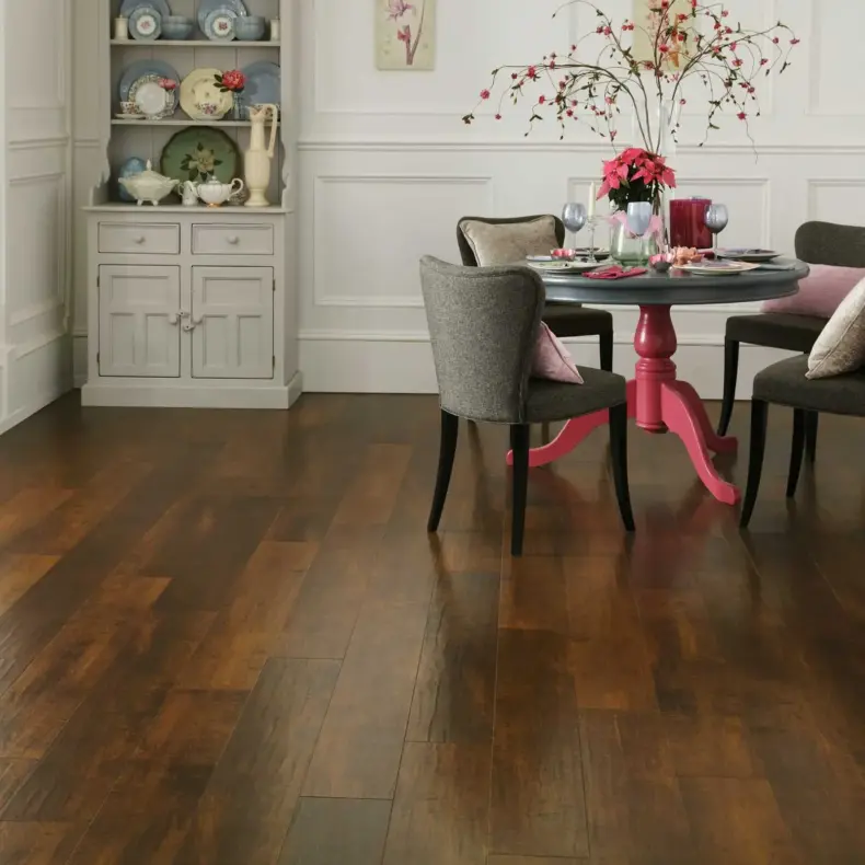 View of RL05 Spanish Cherry luxury vinyl tile by Karndean