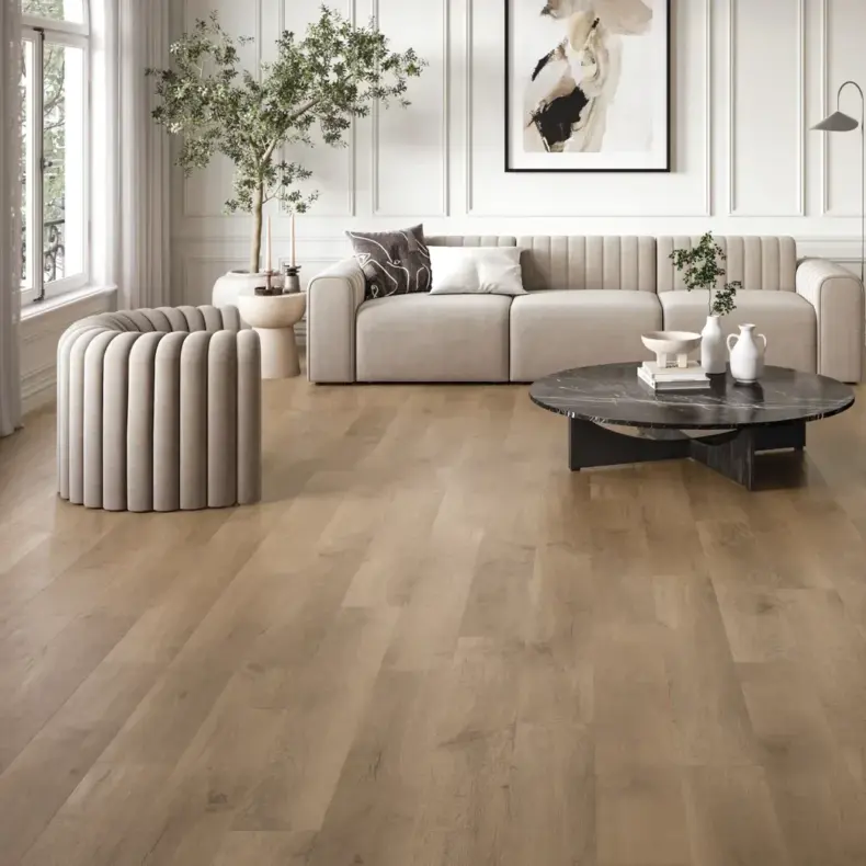 View of RL13 Salon Oak luxury vinyl tile by Karndean