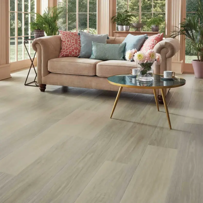 View of RL21 Glacier Oak luxury vinyl tile by Karndean