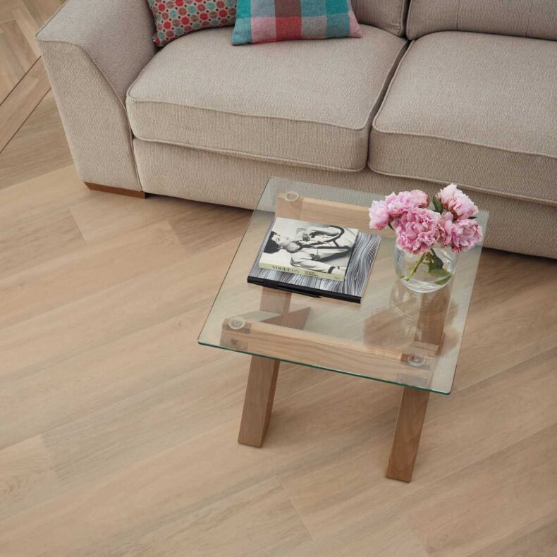 View of RL22 Mountain Oak luxury vinyl tile by Karndean