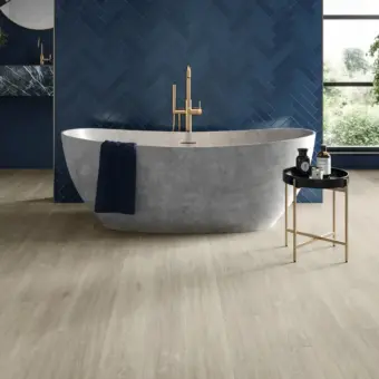 View of RL34 Canvas Oak luxury vinyl tile by Karndean