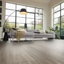 View of RL37 Tweed Oak luxury vinyl tile by Karndean