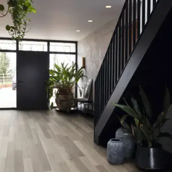 View of RL39 Castle Hill Ash luxury vinyl tile by Karndean