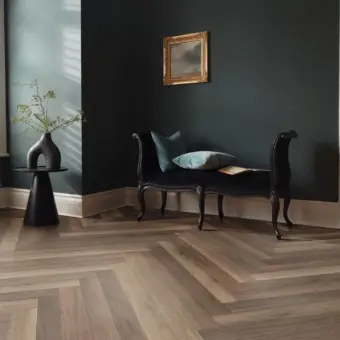 View of RL40 Summerhouse Ash luxury vinyl tile by Karndean
