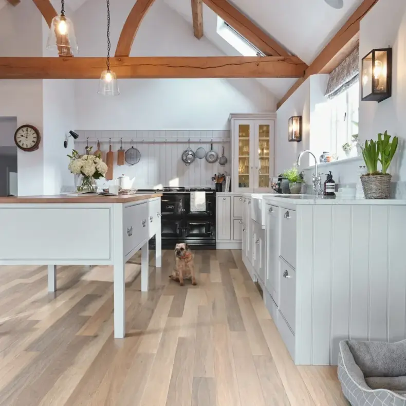 View of RL41 Canterbury Ash luxury vinyl tile by Karndean
