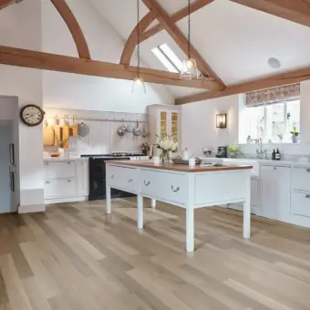 View of RL41 Canterbury Ash luxury vinyl tile by Karndean