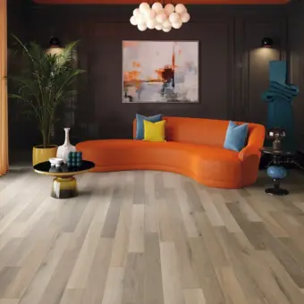 View of RL42 Tolsford Ash luxury vinyl tile by Karndean