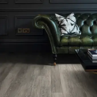 View of RL46 Limed Silk Oak luxury vinyl tile by Karndean