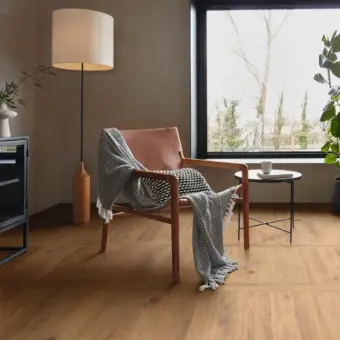 View of RL48 Natural Oak luxury vinyl tile by Karndean