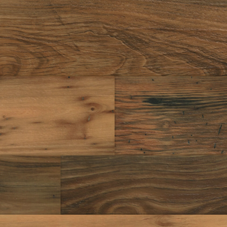 View of RPL-EW21 Reclaimed Chestnut luxury vinyl tile by Karndean